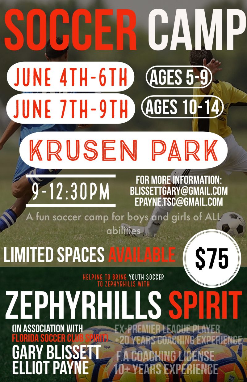 Soccer Camp June 4th-6th and 7th-9th